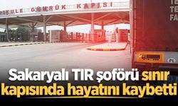 Sakaryalı TIR şoförü sınır kapısında hayatını kaybetti