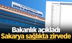Bakanlık açıkladı: Sakarya, sağlık hizmetlerinde Türkiye birincisi oldu