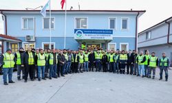 Başkan Yusuf Alemdar güne asfalt ve karla mücadele ekibiyle başladı