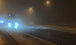 Bolu Dağı geçişinde kar yağışı başladı