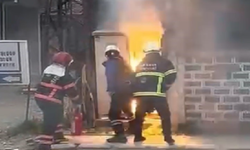 Trafoda yangın paniği