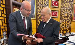 Başkan Alkaş saha raporunu MHP lideri Bahçeli'ye sundu