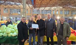 Hendek Zabıtasından örnek esnaflara teşekkür belgesi