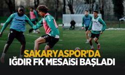 Sakaryaspor’da Iğdır FK mesaisi başladı