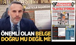 Önemli olan belge doğru mu değil mi!