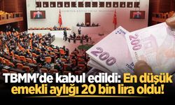 TBMM'de kabul edildi: En düşük emekli aylığı 20 bin lira oldu!