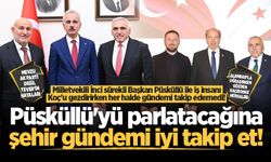 Milletvekili İnci sürekli Başkan Püsküllü ile iş insanı Koç’u gezdirirken her halde gündemi takip edemedi!