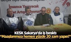 KESK Sakarya'da iş bıraktı: "Maaşlarımıza hemen yüzde 20 zam yapın!"