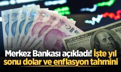 Merkez Bankası açıkladı! İşte 2026 sonu dolar ve enflasyon tahmini