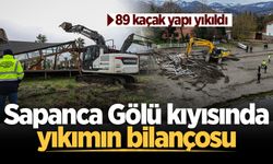 Sapanca Gölü kıyısında yıkımın bilançosu: 89 kaçak yapı yıkıldı