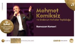 Mehmet Kemiksiz Ramazan konseriyle Sakaryalılarla buluşuyor