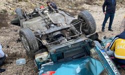 Bolu'da otomobil takla attı, 4 kişi yaralandı