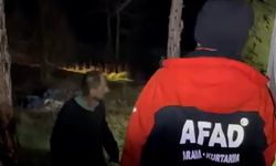 Kaybolmuştu, 20 saat sonra ormanda bulundu