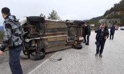 Bolu'da cenaze dönüşü kaza: 2 yaralı