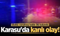 Karasu'da kanlı olay! Silahla vurulmuş halde ölü bulundu