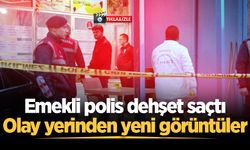 Emekli polis dehşet saçtı: Olay yerinden yeni görüntüler