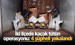 Sakarya'da iki ilçede kaçak tütün operasyonu: 4 şüpheli yakalandı