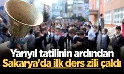 Yarıyıl tatilinin ardından Sakarya'da ilk ders zili çaldı