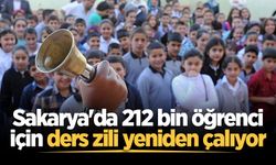 Sakarya'da 212 bin öğrenci için ders zili yeniden çalıyor