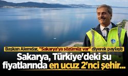 Başkan Alemdar açıkladı: Sakarya, Türkiye'deki su fiyatlarında en ucuz 2'nci şehir...