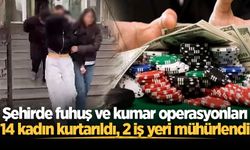 Sakarya’da fuhuş ve kumar operasyonları: 14 kadın kurtarıldı, 2 iş yeri mühürlendi