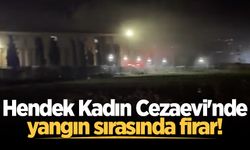 Hendek Kadın Cezaevi'nde yangın sırasında firar eden mahkum yakalandı!