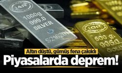 Piyasalarda deprem! Altın düştü, gümüş fena çakıldı