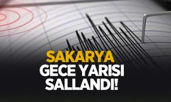 Sakarya gece yarısı sallandı