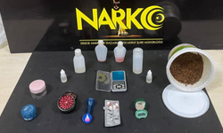 Yoğurt kovasından uyuşturucu çıktı