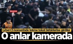 Lvbel C5 konserinde tekme tokat birbirlerine girdiler! O anlar kamerada