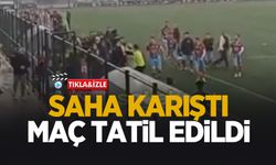 Hacımercan - Söğütlüspor maçında olay çıktı; Maç tatil edildi