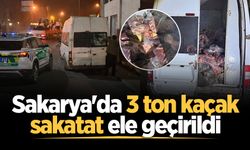 Sakarya'da 3 ton kaçak sakatat ele geçirildi