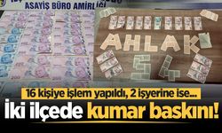 Sakarya’da iki ilçede kumar operasyonu: 16 kişiye işlem yapıldı