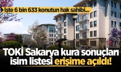 TOKİ Sakarya kura sonuçları isim listesi erişime açıldı!