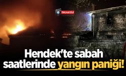 Hendek'te sabah saatlerinde yangın paniği!