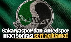 Sakaryaspor'dan Amedspor maçı sonrası sert açıklama!