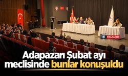 Adapazarı Şubat ayı meclisinde bunlar konuşuldu