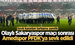Olaylı Sakaryaspor maçı sonrası Amedspor PFDK'ya sevk edildi
