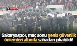 Sakaryaspor, maç sonu geniş güvenlik önlemleri altında sahadan çıkabildi!