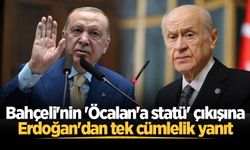 Bahçeli'nin 'Öcalan'a statü' çıkışına Erdoğan'dan tek cümlelik yanıt