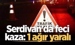 Serdivan'da feci kaza: 1 ağır yaralı