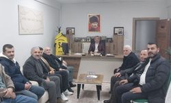 Saadet Partisi İlçe Başkanı Alan oda başkanı Yılmaz’a ziyaret etti