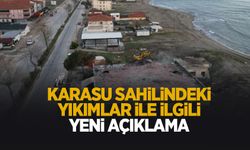 Karasu sahilindeki yıkımlar ile ilgili yeni açıklama