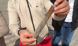 Göl kıyısında top mermisi bulundu