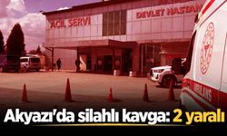 Akyazı'da silahlı kavga: 2 yaralı