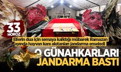 Ellerin dua için semaya kalktığı mübarek Ramazan ayında hayvan kanı akıtanları jandarma enseledi