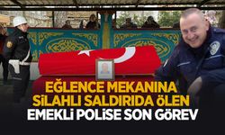 Silahlı saldırıda ölen emekli polis için tören