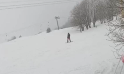 Uludağ’da Mart sonunda kar sürprizi