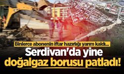 Serdivan'da yine doğalgaz borusu patladı!