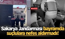 Sakarya Jandarması bayramda suçlulara nefes aldırmadı!